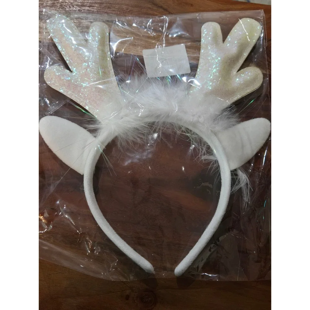 Two Kids Christmas‎ Headbands: Tree and Antlers party hats